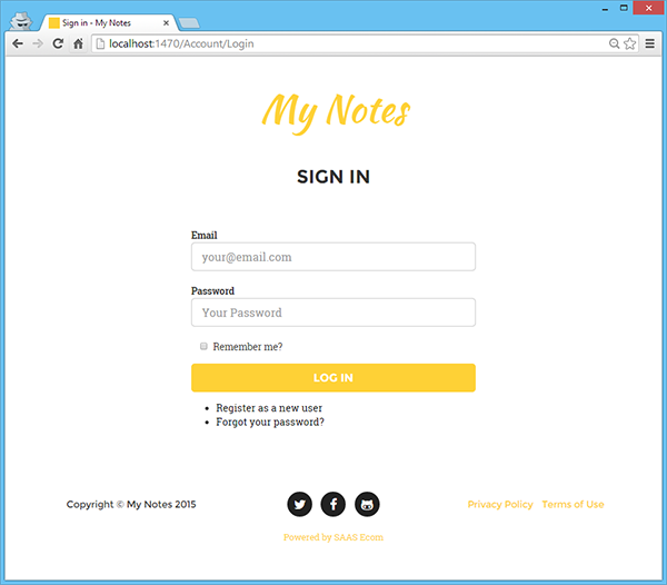 更新的登录页面