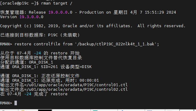 Oracle Rman Move Disk Mount Linux RMAN在Oracle19c环境中进行数据备份与恢复的详细步骤-CSDN博客