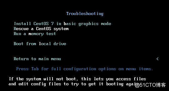 Centos7系统下的破坏grub及内核相关文件的修复图解