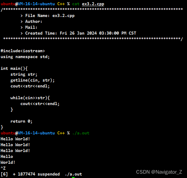 C++ //练习 3.2 编写一段程序从标准输入中一次读入一整行,然后修改程序使其一次读入一个词。_c++编写程序实现每次从标准输入读入一个 ...