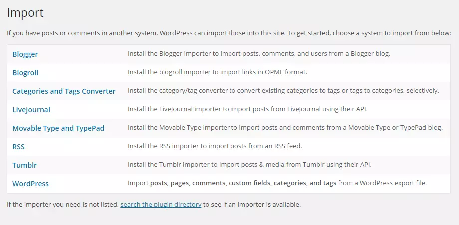 Import