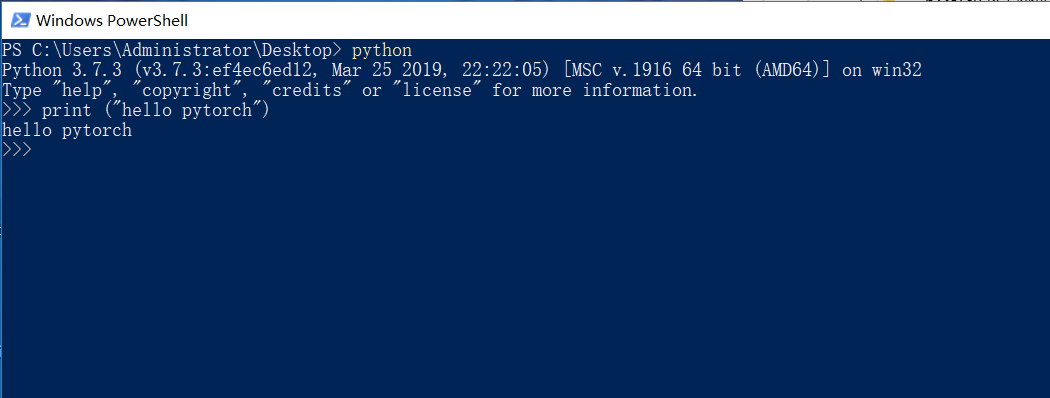 python安装验证