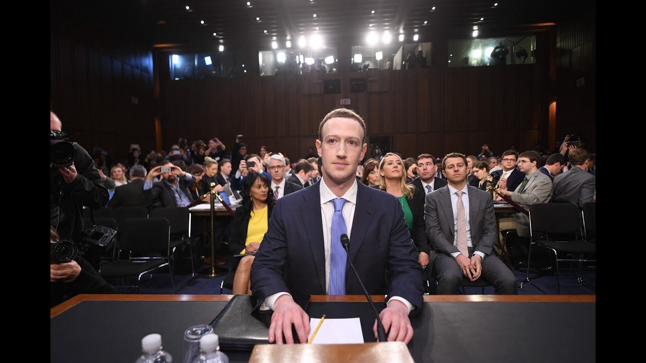 Mark Zuckerberg testifying before Congress — Source — Guardian News — photo shown under the Fair Use Permit