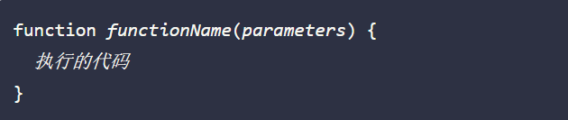 JavaScript函数定义的声明语法