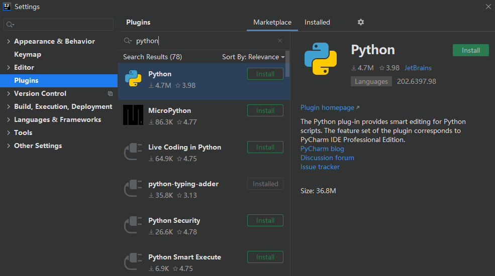使用IDEA写Python之pytest环境搭建及第一个程序编写_idea python环境-CSDN博客
