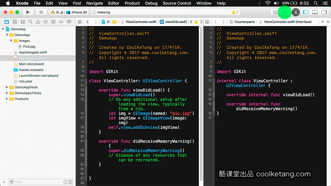 互动教程 for Xcode9 & Swift4-酷课堂