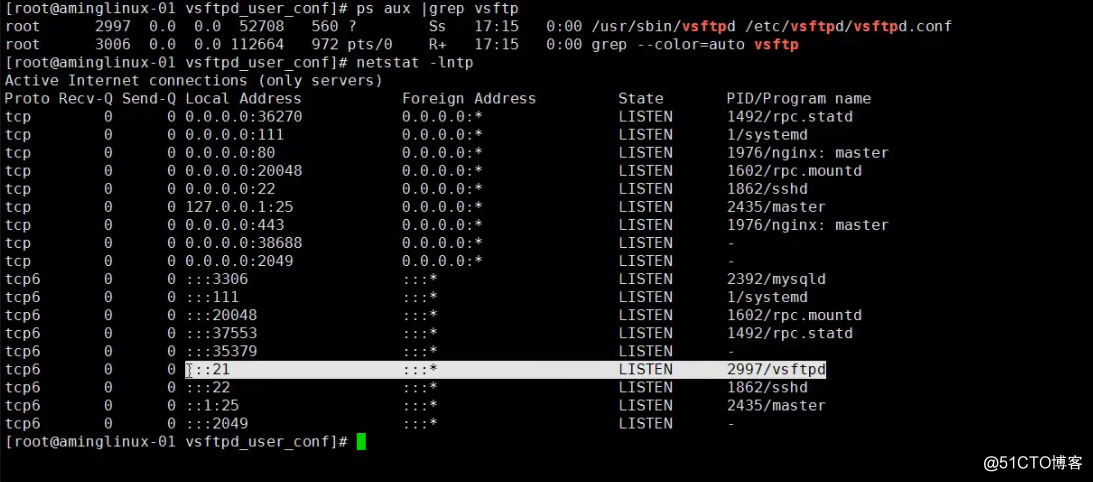 14.4exportfs命令14.5NFS客户端问题15.1FTP介绍 使用vsftpd搭建ftp