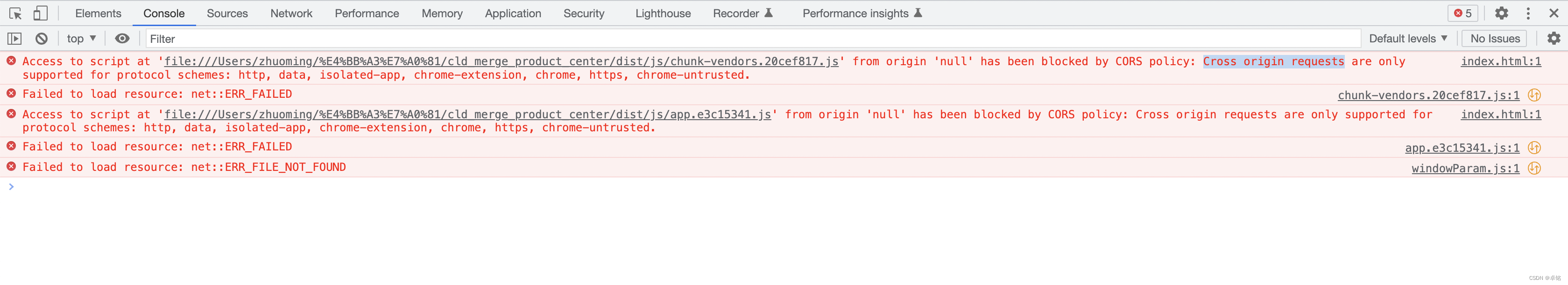 打包后的dist没办法直接访问