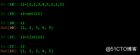 Python之集合、解析式，生成器，函数
