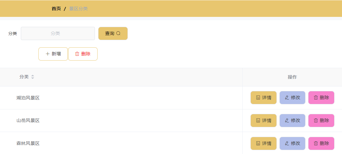 管理员-景区分类管理