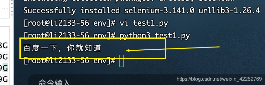 python3运行test1.py程序