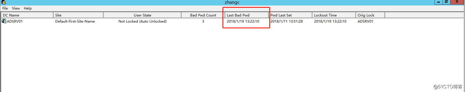 AD账号锁定逆向查询