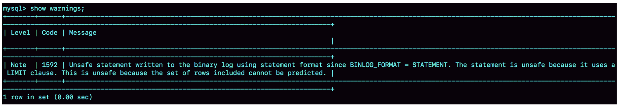 图4 delete执行warnings