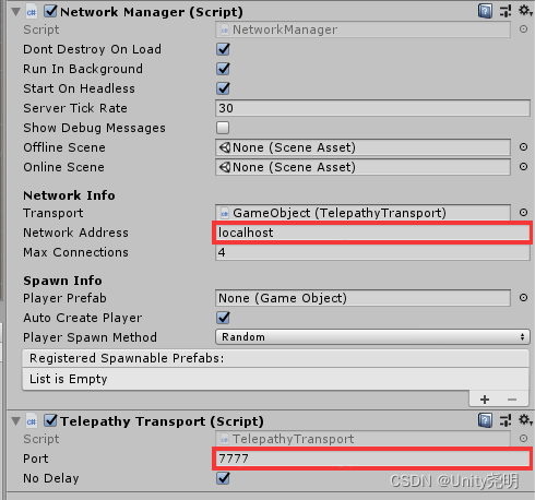 [Unity Mirror] Network Manager_unity networkmanager-CSDN博客