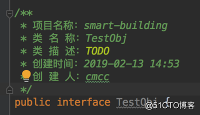 在Mac版本下的IDEA中设置代码注释模版