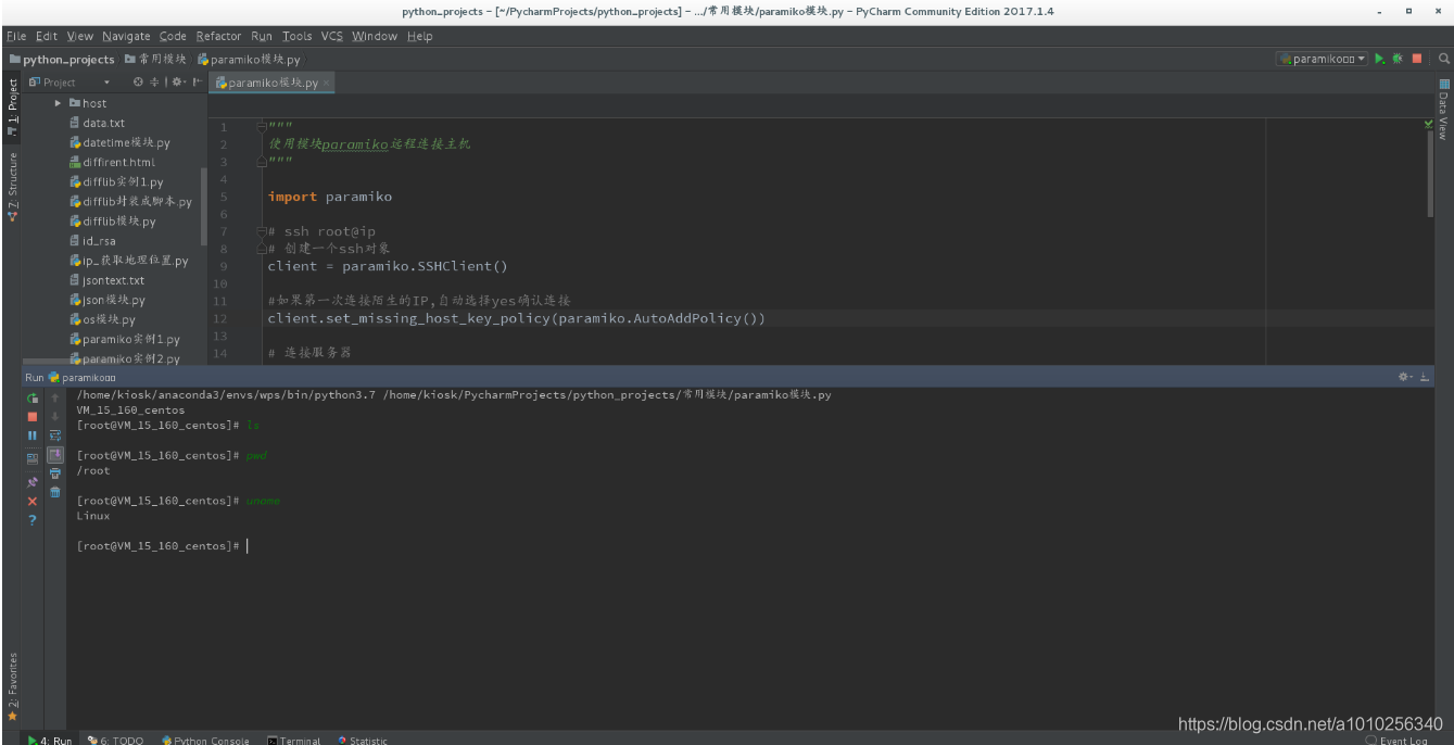 python模块之paramiko_python paramiko 'sshclient' object has no attribut-CSDN博客