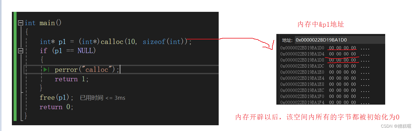 C语言内存管理：malloc、free、calloc与realloc详解及常见错误-CSDN博客