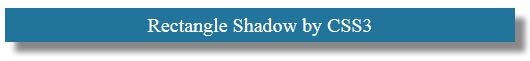2. Rectangle Shadow by CSS3