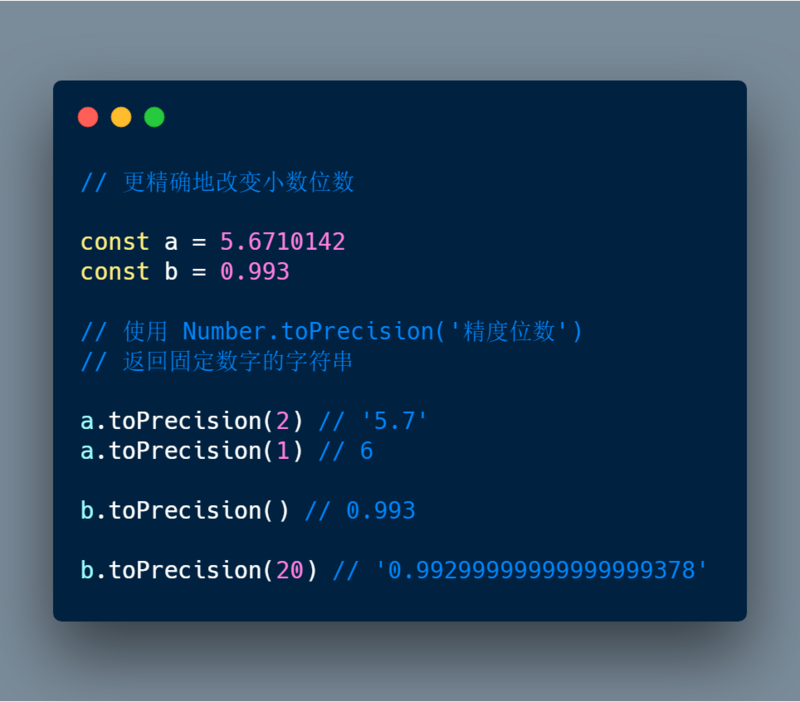 Number.toPrecision