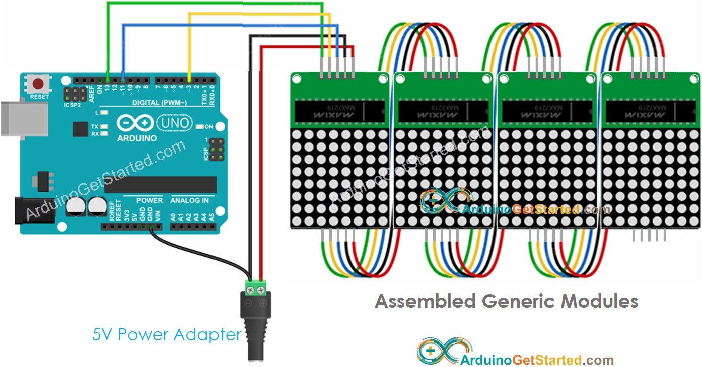 Arduino - LED 矩阵_led matrix-CSDN博客
