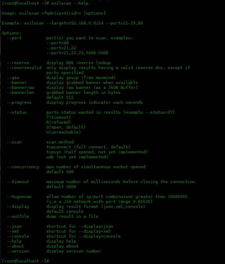 如何使用evilscan 扫描网络如何使用evilscan 扫描网络