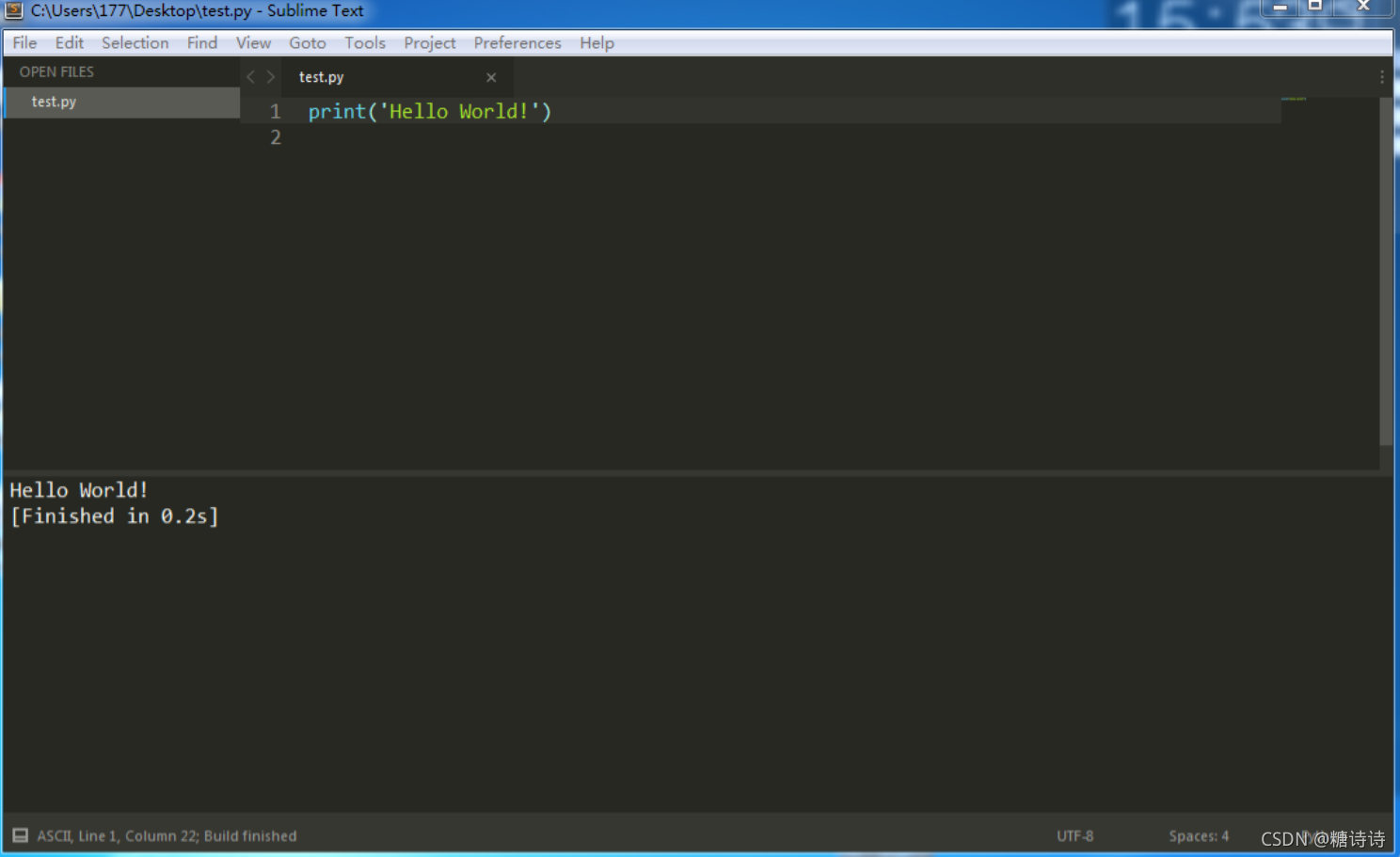 在Sublime Text 3中配置Python3的开发环境/Build System_sublime配置python3-CSDN博客