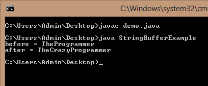 StringBuffer insert() Method