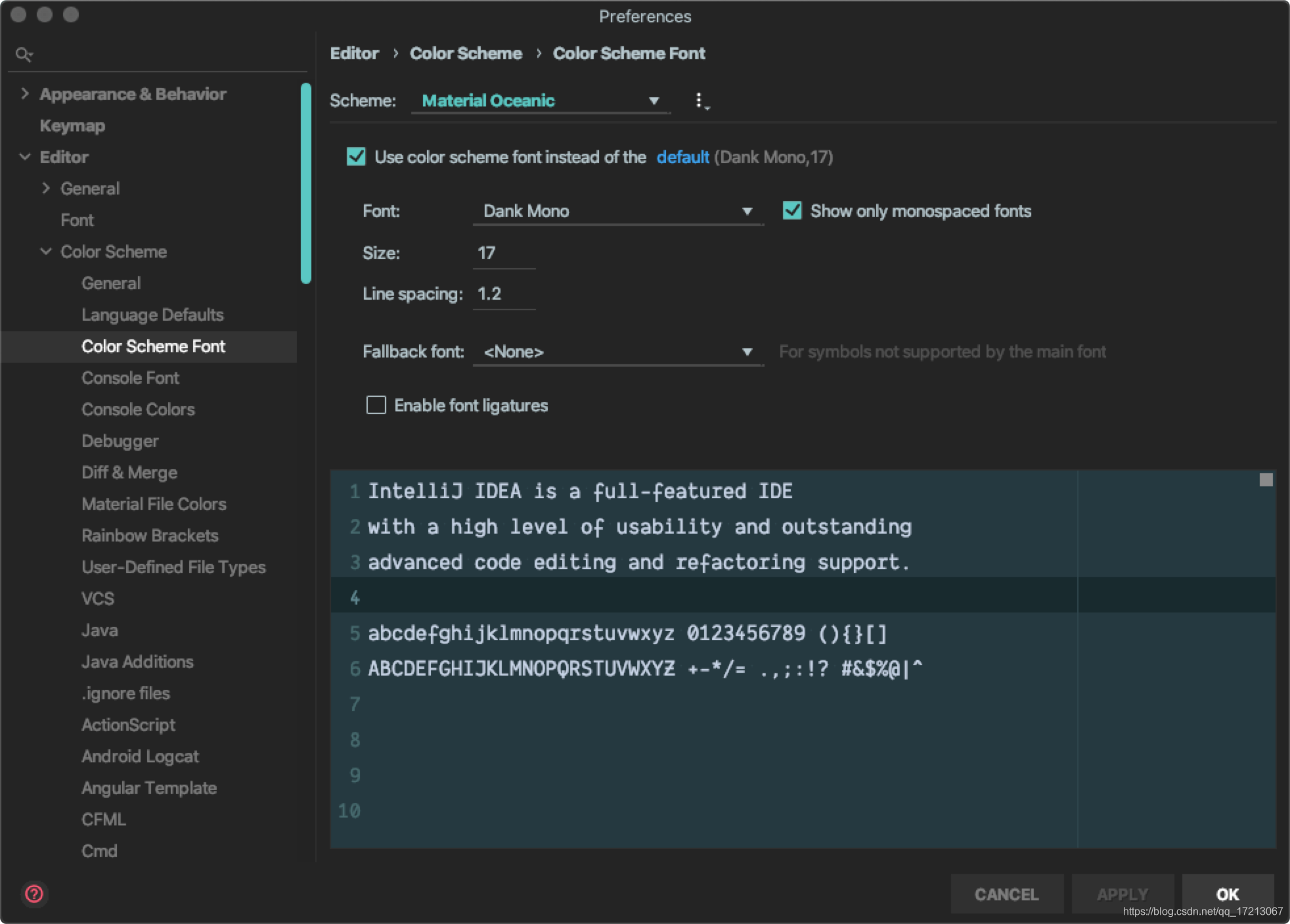 idea插件Material Theme主题设置方法_material theme ui lite-CSDN博客