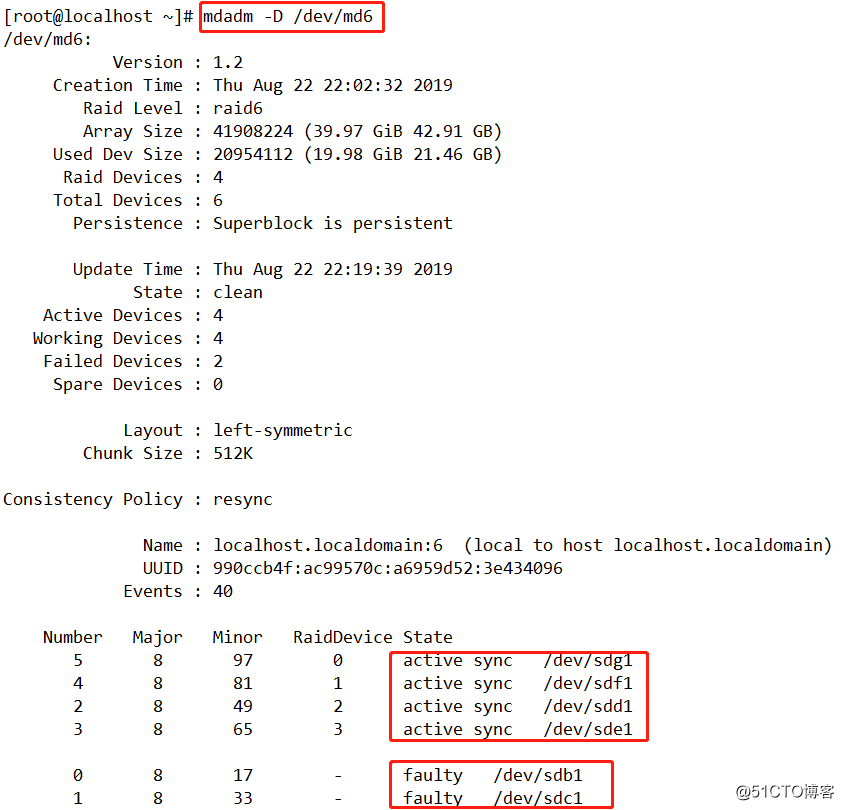 RAID磁盘阵列详解之RAID 6的配置与无人值守(带双重分散校验的数据条带),企业常用,必学!!!