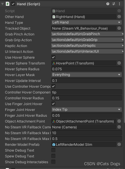 Steamvr Hand Rig SteamVR 2.x Player&Hand的使用_steamvr player-CSDN博客
