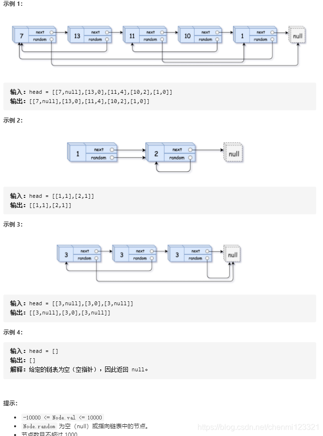 138. 复制带随机指针的链表