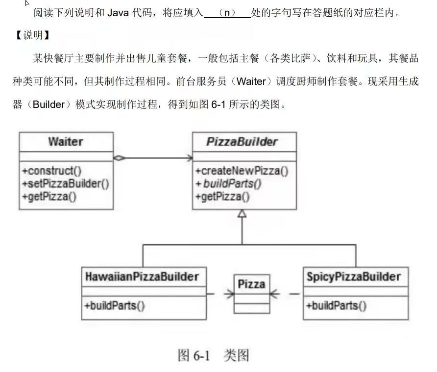 试题六(java+设计模式)_软设中java设计模式填空题-CSDN博客
