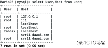 Linux系统下mariadb数据库的基本操作
