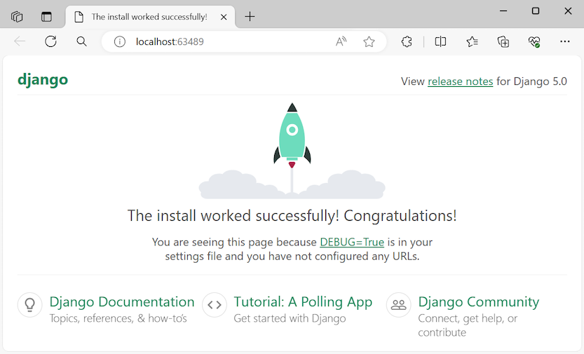 Django 项目默认视图