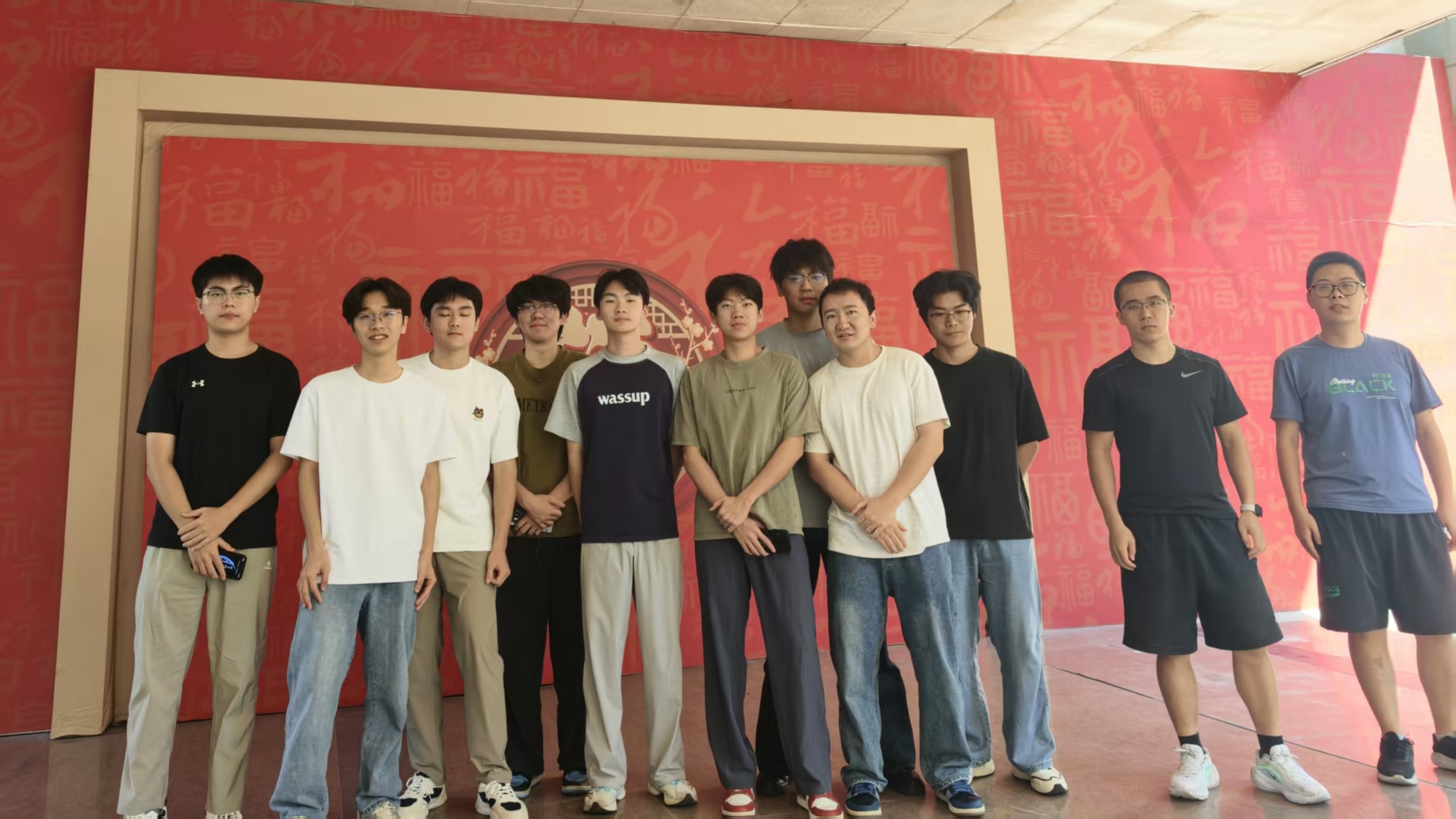 CodeStrike's First Team Group Photo, with 11 Members