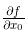 \frac{\partial f}{\partial x_0}