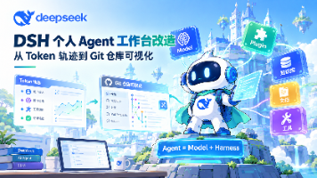 DSH 个人本地 Agent 工作台改造记录:Token 审计、知识库、工具策略与 Git 仓库可视化封面图
