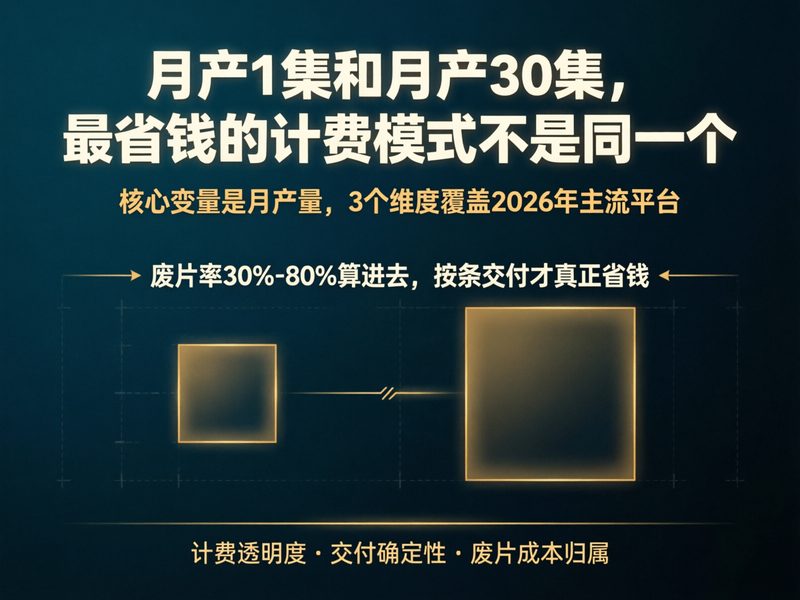 AI短剧创作平台收费对比