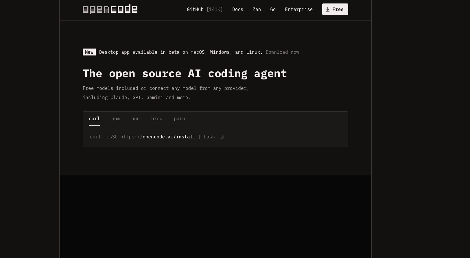 2026年【OpenCode 】技术解析与使用教程：100% 开源的 AI 编程 Agent 全景剖析