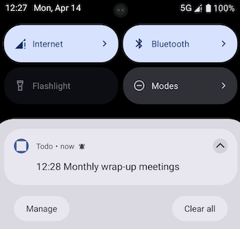 Todo Remind Notification