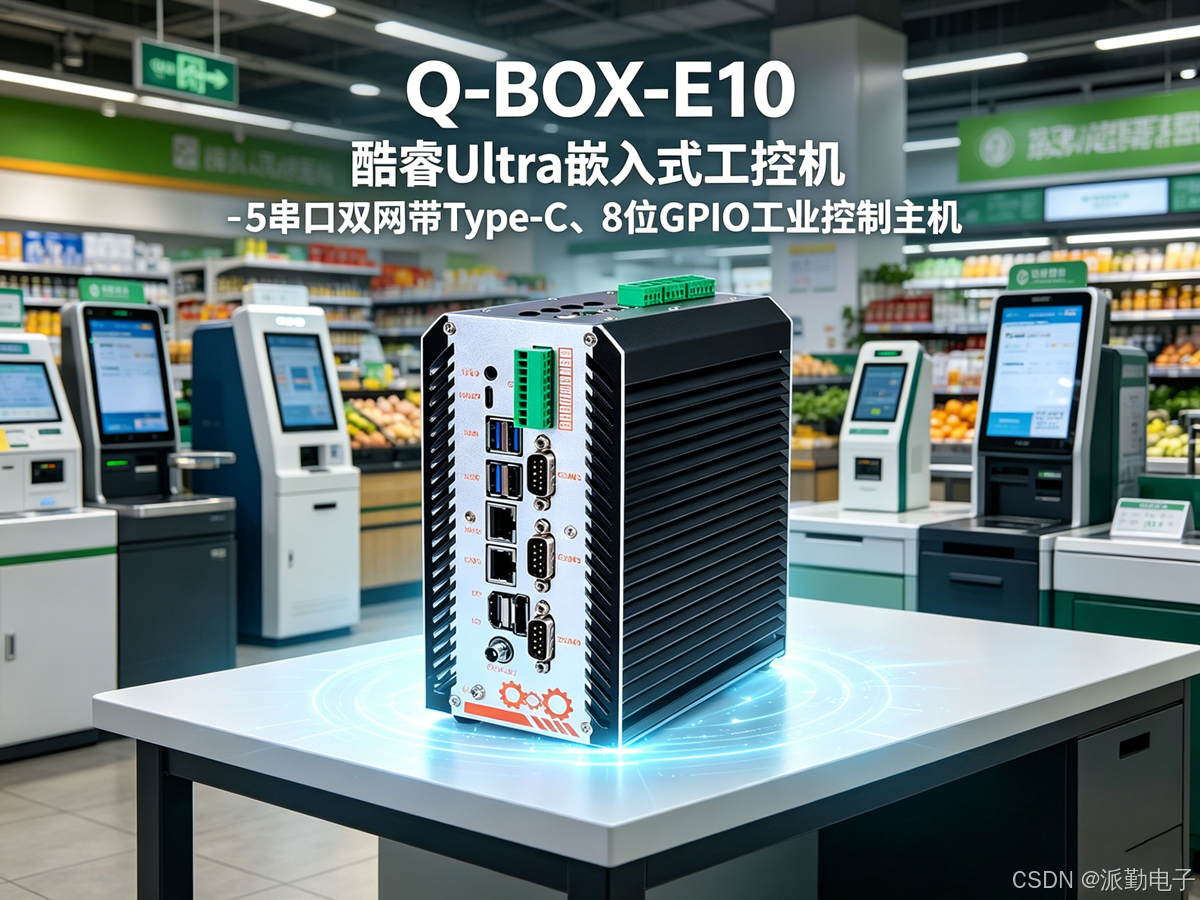 派勤Q-BOX-E10 高性能嵌入式工控机