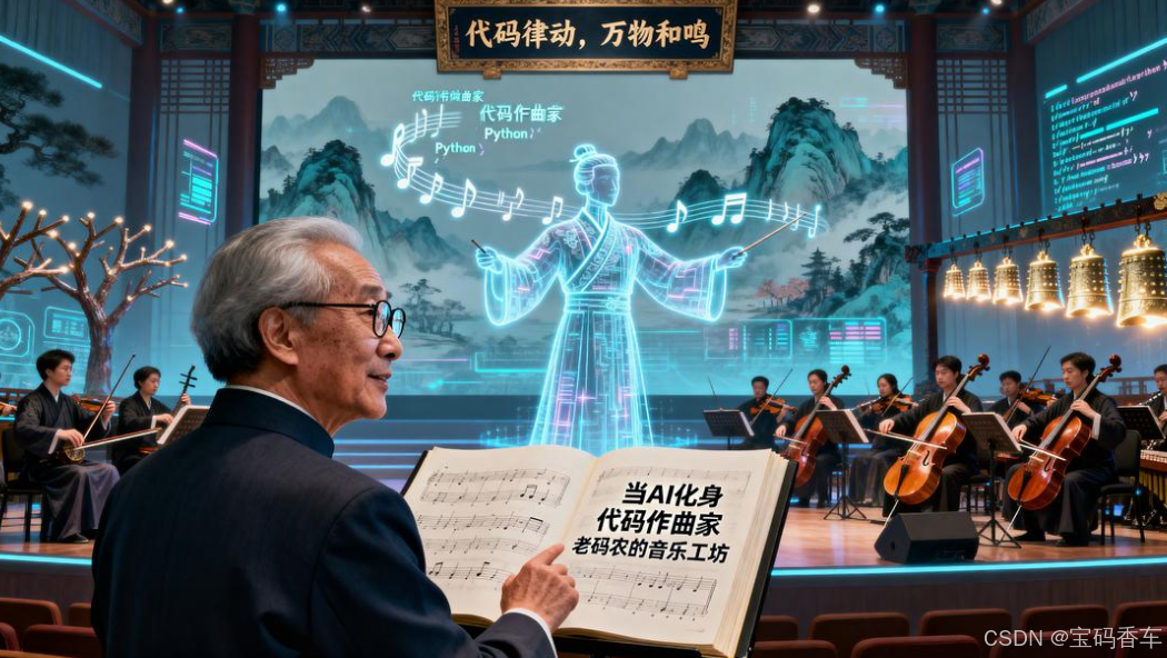 当AI化身代码作曲家：初级Python开发者的创意'交响曲'如何不被'标准化'？—— 老码农的音乐工坊