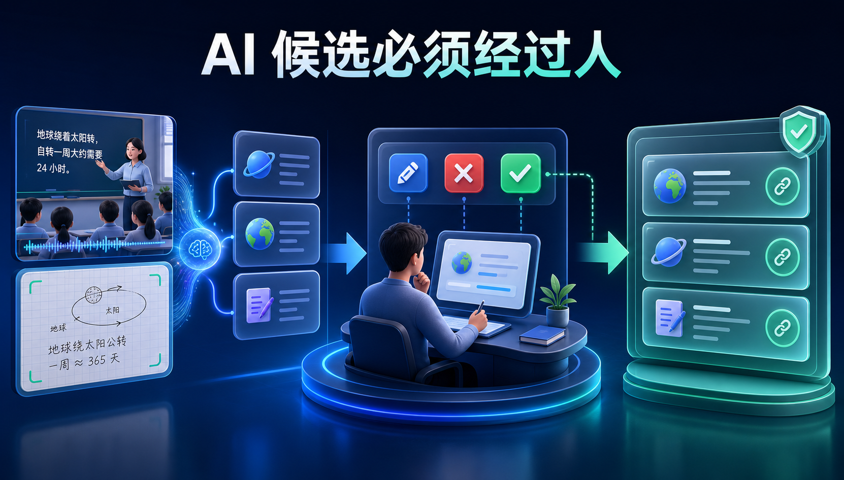 AI 候选必须经过人