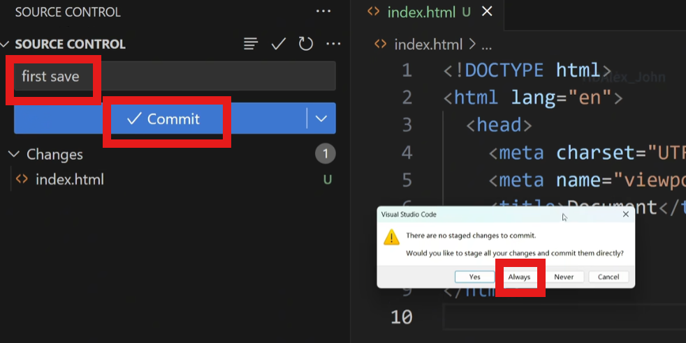 Git安装及环境配置（Windows、VS Code、GitHub环境）_git安装及配置教程windows