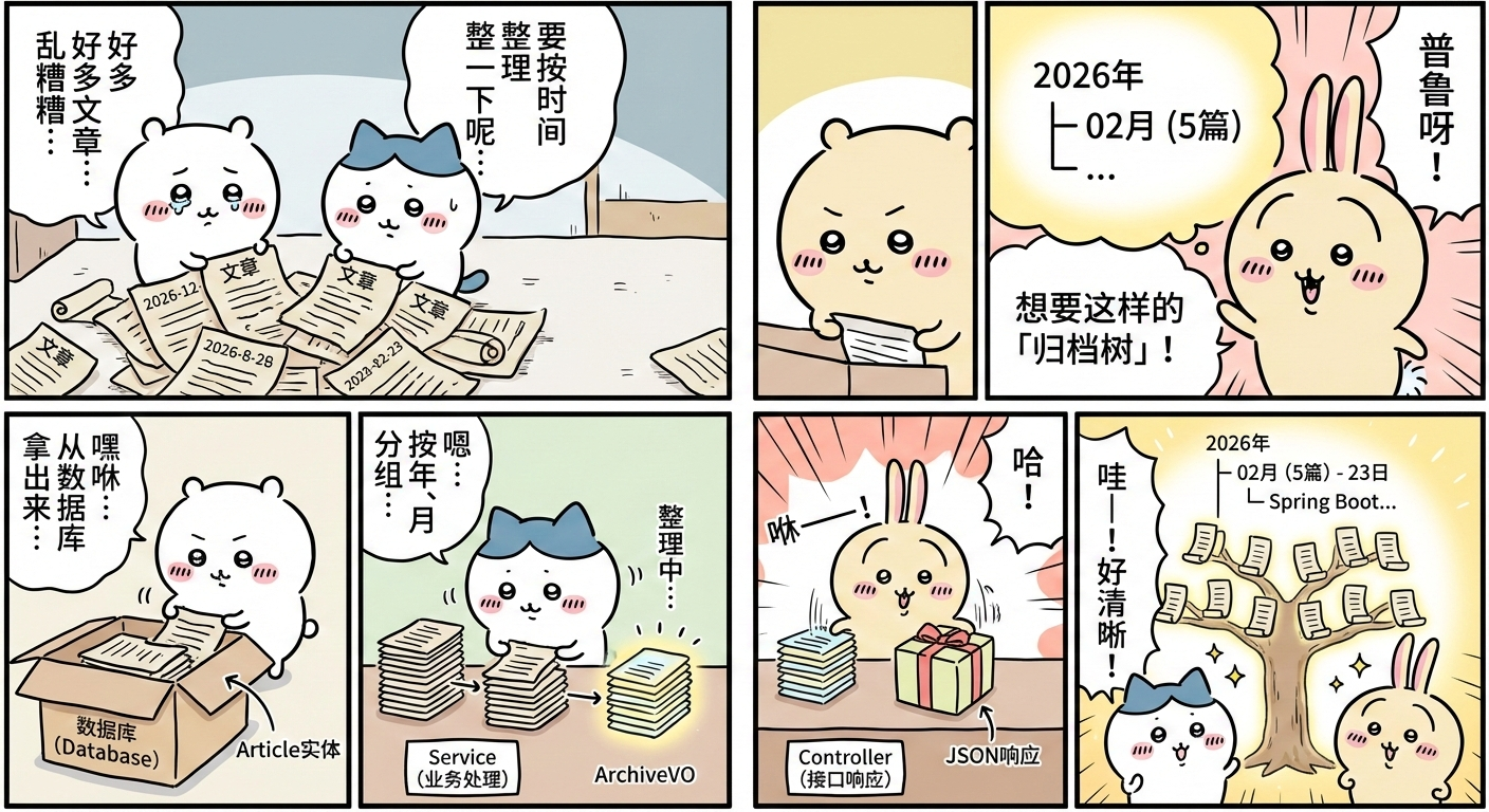 个人博客网站搭建day4--博客文章归档功能实战：从业务逻辑到代码优化的完整解析-CSDN博客
