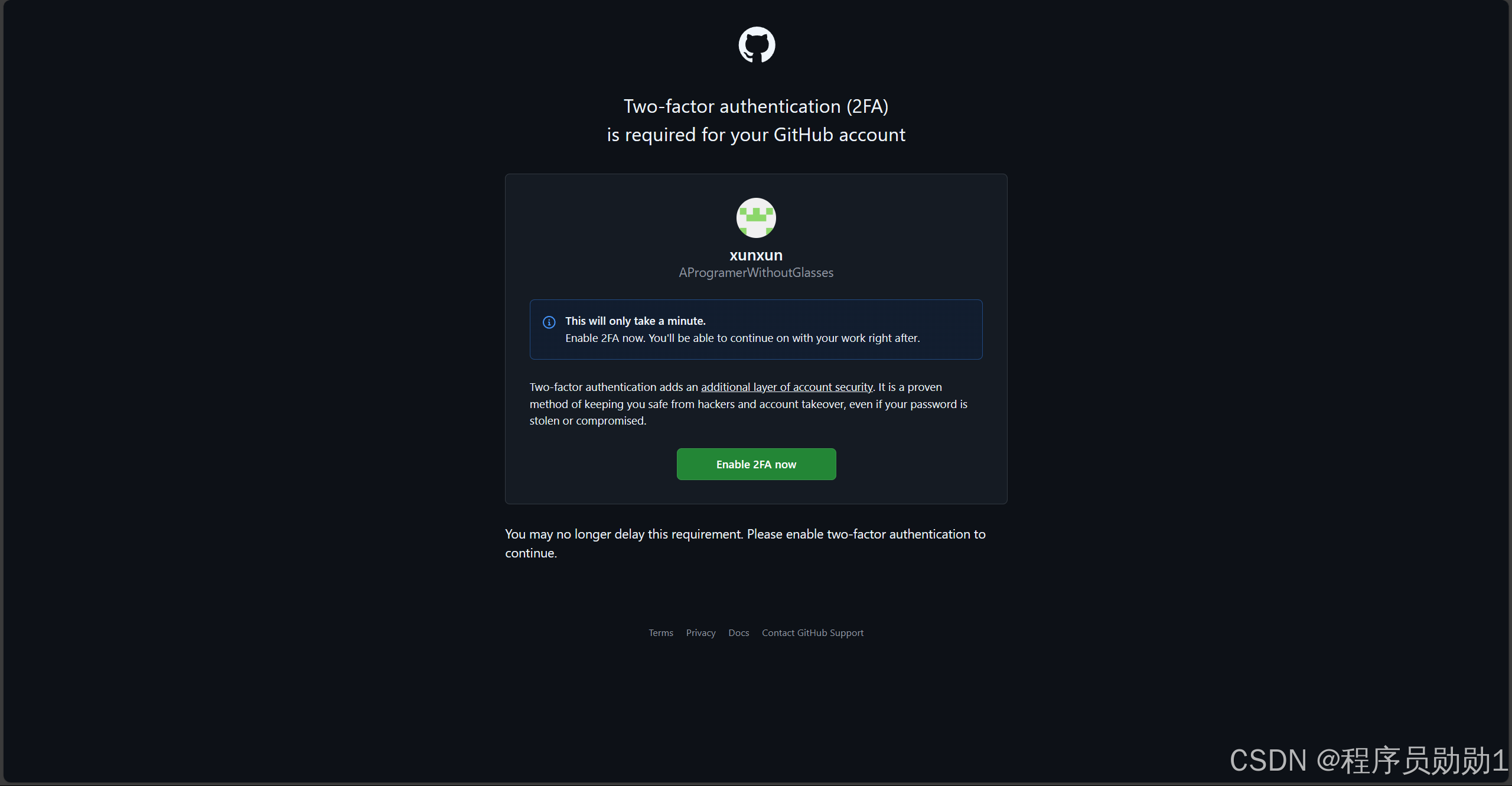  github enable two factor authentication 2fa github enable two