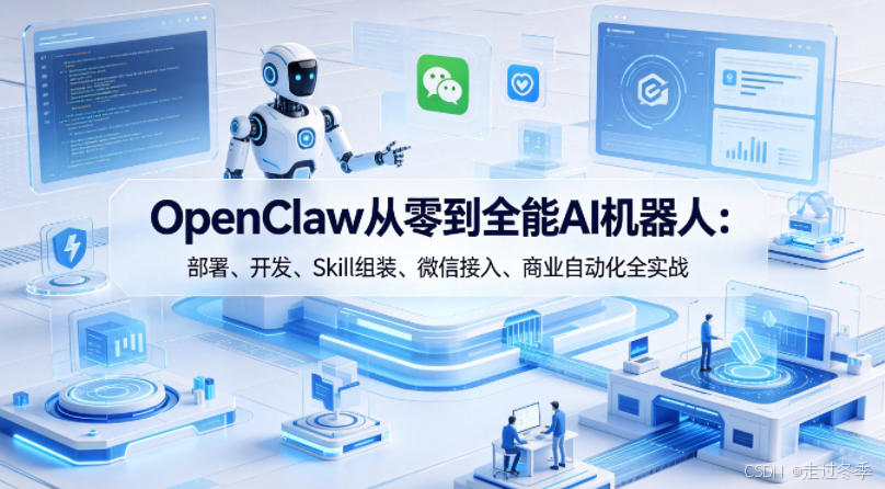 2026年0004 ｜ OpenClaw从零到全能AI机器人：部署、开发、Skill组装、微信接入、商业自动化全实战