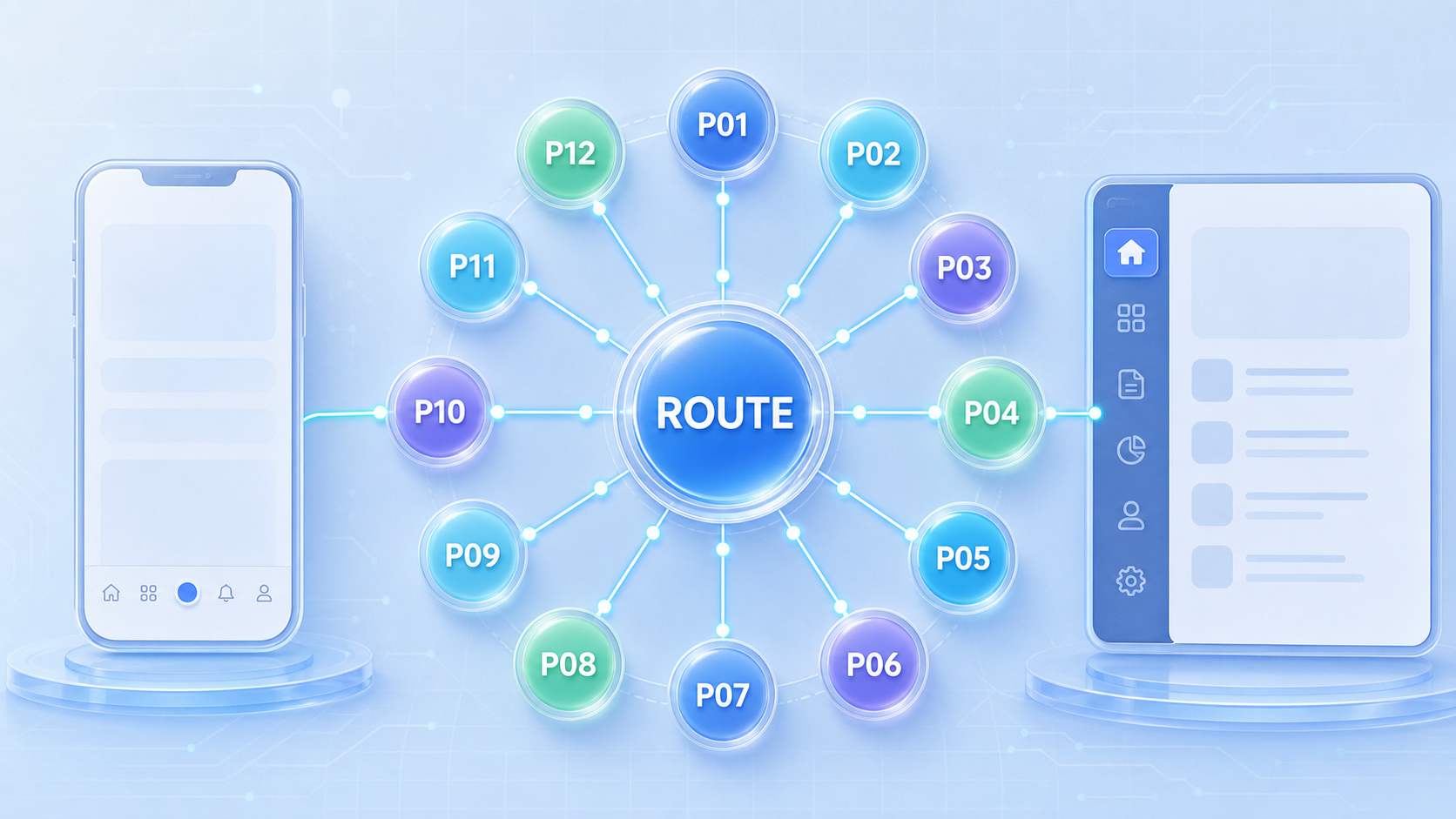 集中式 RouteId 与 P01 至 P12 页面图谱