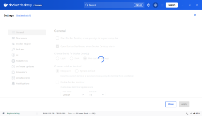 **[插入图片位置：Docker Desktop崩溃时的状态截图]**