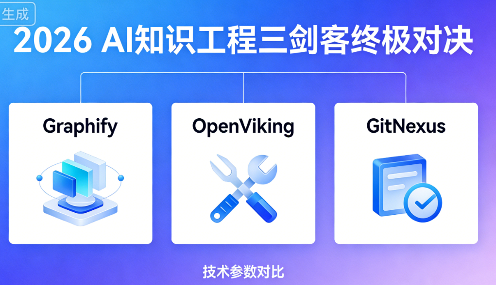 2026 AI知识工程三剑客终极对决:Graphify vs OpenViking vs GitNexus —— CTO技术选型必读深度解析 ...